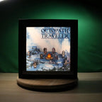 Dioramax - Cadre lumineux LED Octopath Travellers | Déco Gaming-room | Tableau lumineux | Affiche jeux vidéo | Idée cadeau gamer | Retro-gaming