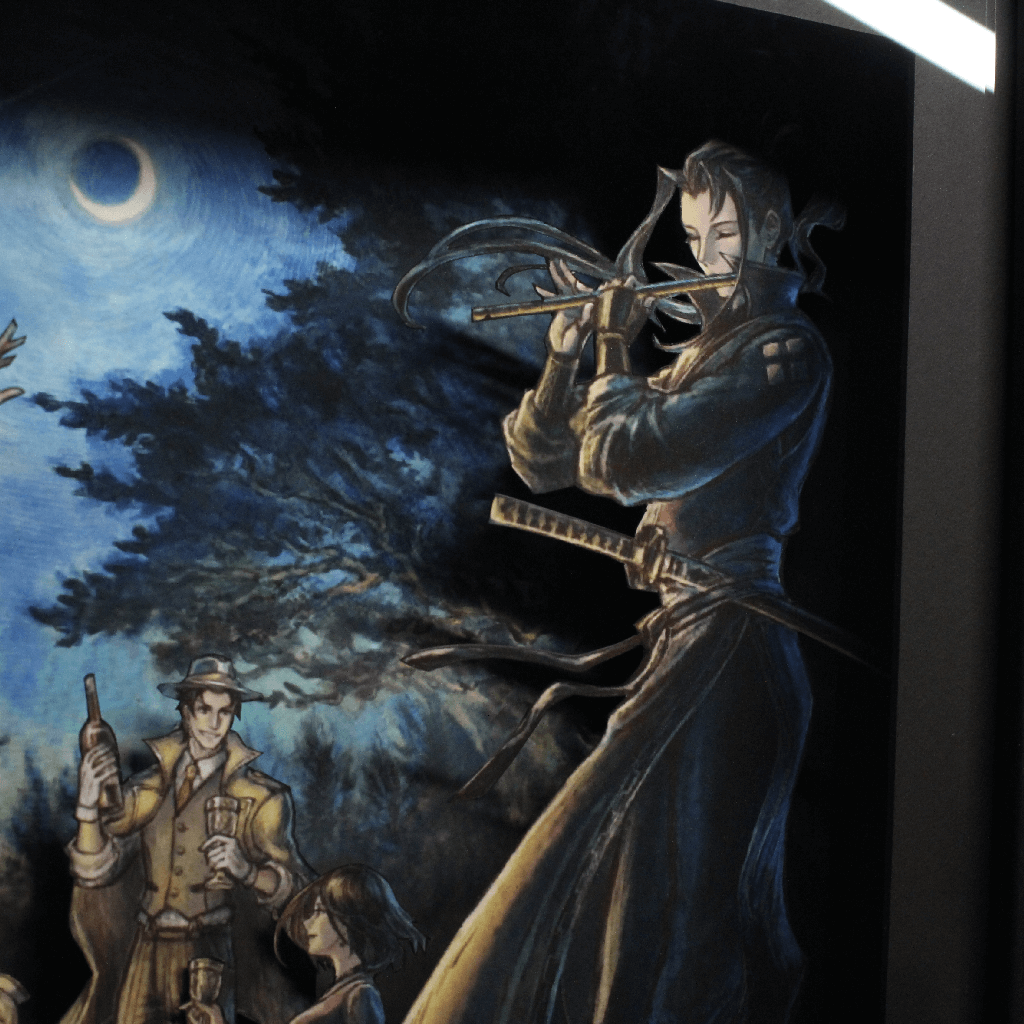 Dioramax - Cadre lumineux LED Octopath travellers 2 | Déco Gaming-room | Tableau lumineux | Affiche jeux vidéo | Idée cadeau gamer | Retro-gaming