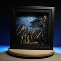 Dioramax - Cadre lumineux LED Octopath travellers 2 | Déco Gaming-room | Tableau lumineux | Affiche jeux vidéo | Idée cadeau gamer | Retro-gaming