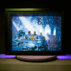 Dioramax - Cadre lumineux LED Octopath Travellers | Déco Gaming-room | Tableau lumineux | Affiche jeux vidéo | Idée cadeau gamer | Retro-gaming