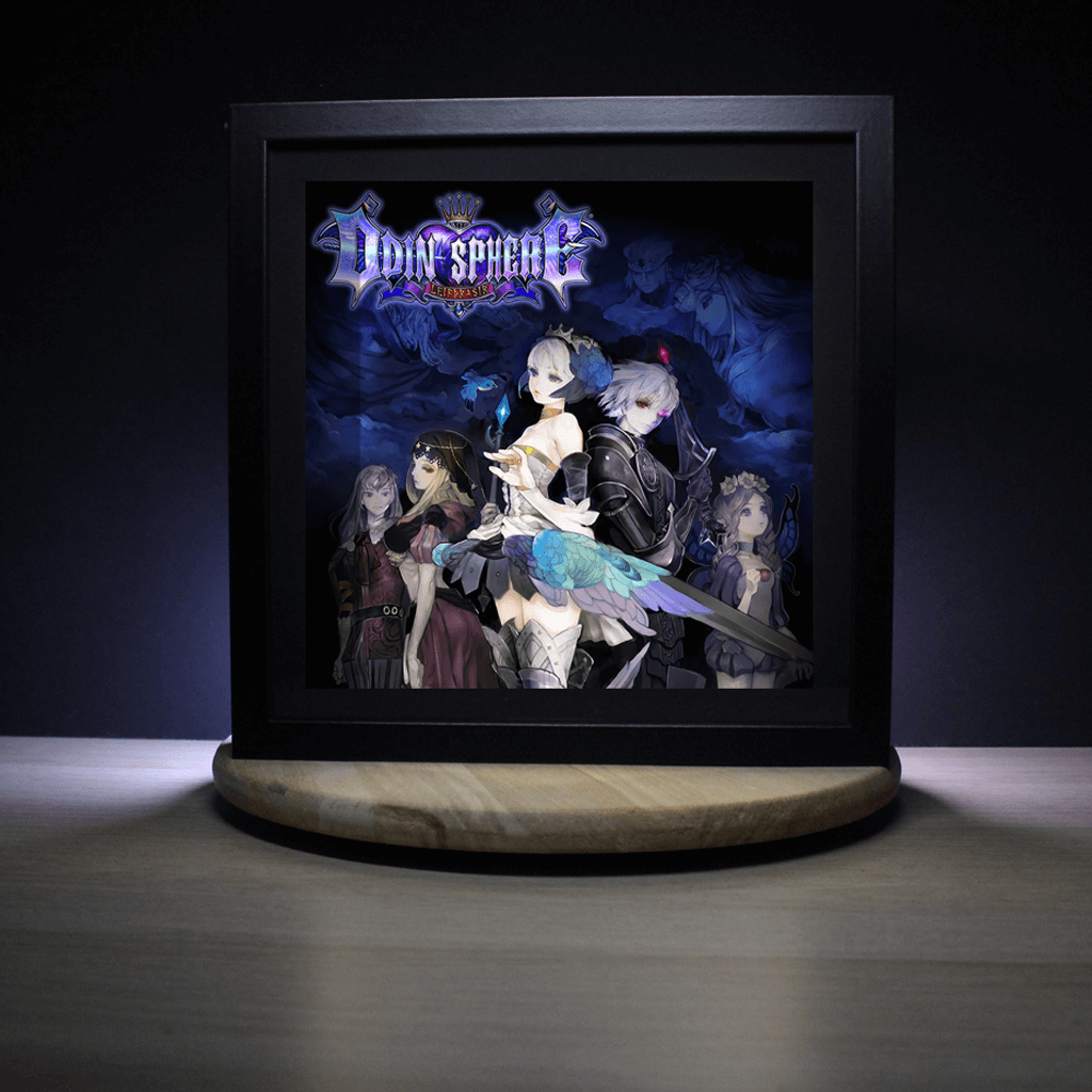 Dioramax - Cadre lumineux LED Odin Sphere | Déco Gaming-room | Tableau lumineux | Affiche jeux vidéo | Idée cadeau gamer | Retro-gaming