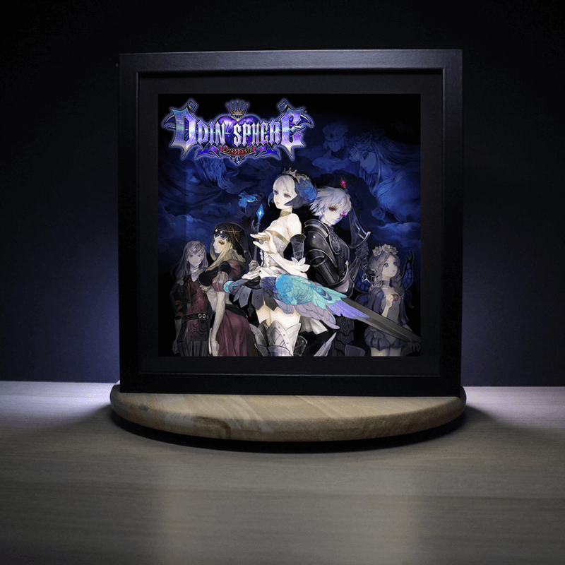 Dioramax - Cadre lumineux LED Odin Sphere | Déco Gaming-room | Tableau lumineux | Affiche jeux vidéo | Idée cadeau gamer | Retro-gaming