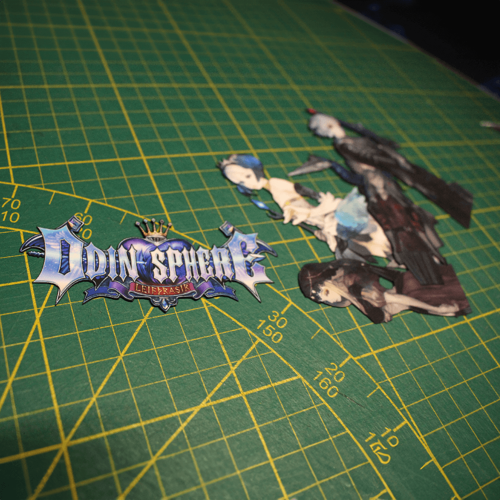 Dioramax - Cadre lumineux LED Odin Sphere | Déco Gaming-room | Tableau lumineux | Affiche jeux vidéo | Idée cadeau gamer | Retro-gaming
