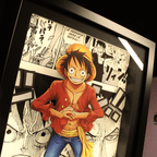 Dioramax - Cadre lumineux LED One Piece | Déco Gaming-room | Tableau lumineux | Affiche jeux vidéo | Idée cadeau gamer | Retro-gaming