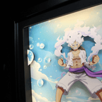 Dioramax - Cadre lumineux LED One Piece | Déco Gaming-room | Tableau lumineux | Affiche jeux vidéo | Idée cadeau gamer | Retro-gaming
