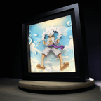 Dioramax - Cadre lumineux LED One Piece | Déco Gaming-room | Tableau lumineux | Affiche jeux vidéo | Idée cadeau gamer | Retro-gaming