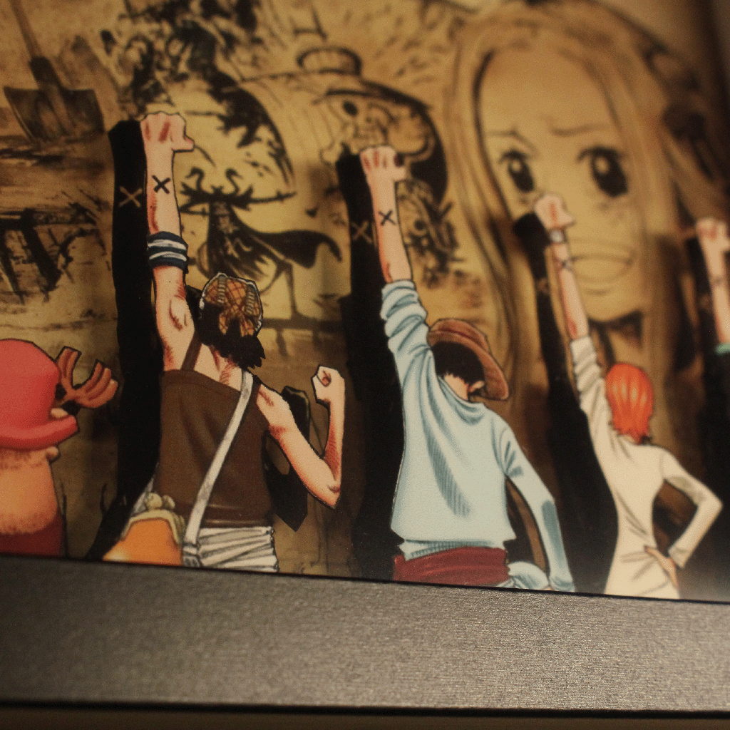 Dioramax - Cadre lumineux One piece| Déco Gamingroom | Tableau Lumineux Affiche jeux vidéo | Idée cadeau 