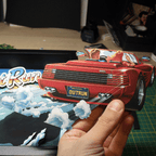 Dioramax - Cadre lumineux LED Out Run Déco Gaming-room | Tableau Final Fantasy VII | Affiche jeux vidéo | Idée cadeau gamer | Retro-gaming