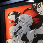 Dioramax - Cadre lumineux LED Persona 5 | Déco Gaming-room | Tableau lumineux | Affiche jeux vidéo | Idée cadeau gamer | Retro-gaming