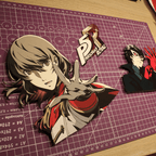 Dioramax - Cadre lumineux LED Persona 5 | Déco Gaming-room | Tableau lumineux | Affiche jeux vidéo | Idée cadeau gamer | Retro-gaming