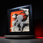 Dioramax - Cadre lumineux LED Persona 5 | Déco Gaming-room | Tableau lumineux | Affiche jeux vidéo | Idée cadeau gamer | Retro-gaming