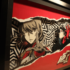 Dioramax - Cadre lumineux LED Persona 5 | Déco Gaming-room | Tableau lumineux | Affiche jeux vidéo | Idée cadeau gamer | Retro-gaming