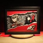 Dioramax - Cadre lumineux LED Persona 5 | Déco Gaming-room | Tableau lumineux | Affiche jeux vidéo | Idée cadeau gamer | Retro-gaming