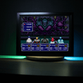 Dioramax - Cadre lumineux LED Phantasy star 4 | Déco Gaming-room | Tableau lumineux | Affiche jeux vidéo | Idée cadeau gamer | Retro-gaming