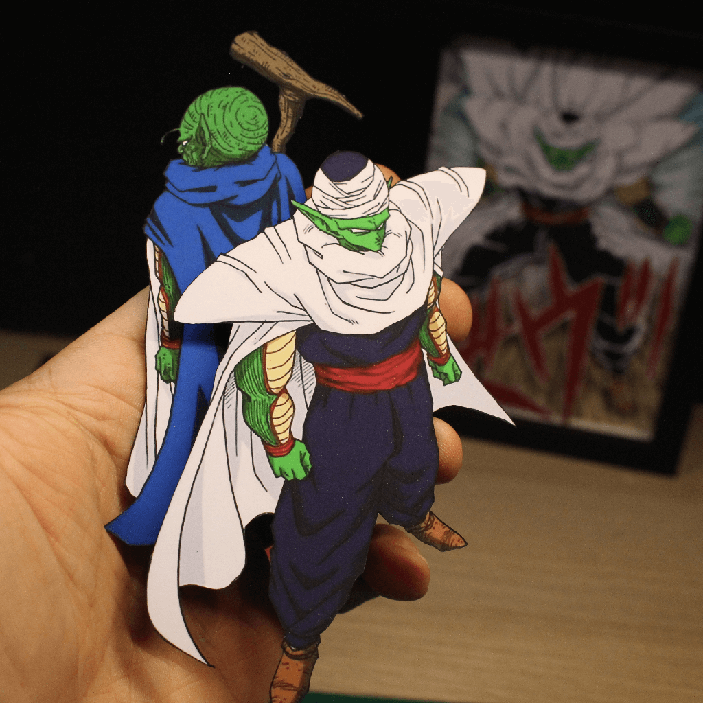 Dioramax - Cadre lumineux LED DBZ | Déco Gaming-room | Tableau lumineux | Affiche jeux vidéo | Idée cadeau gamer | Retro-gaming