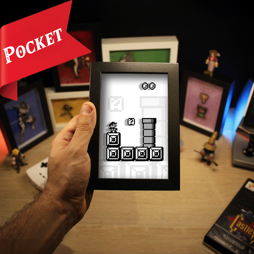 
Dioramax - Cadre lumineux LED Super Mario Land| Déco Gaming-room | Tableau lumineux | Affiche jeux vidéo | Idée cadeau gamer | Retro-gaming