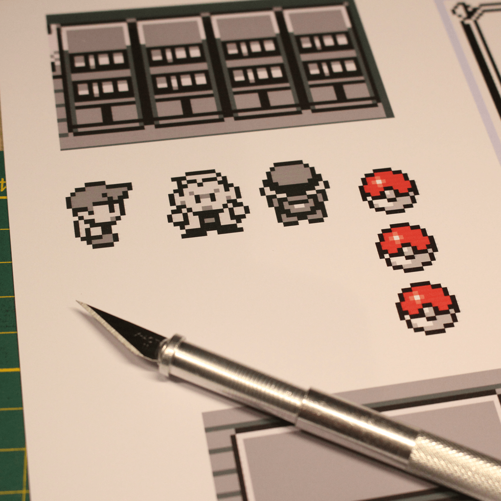 Dioramax - Cadre lumineux LED Pokemon | Déco Gaming-room | Tableau lumineux | Affiche jeux vidéo | Idée cadeau gamer | Retro-gaming