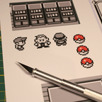 Dioramax - Cadre lumineux LED Pokemon | Déco Gaming-room | Tableau lumineux | Affiche jeux vidéo | Idée cadeau gamer | Retro-gaming