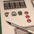 Dioramax - Cadre lumineux LED Pokemon | Déco Gaming-room | Tableau lumineux | Affiche jeux vidéo | Idée cadeau gamer | Retro-gaming