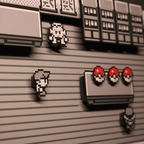 Dioramax - Cadre lumineux LED Pokemon | Déco Gaming-room | Tableau lumineux | Affiche jeux vidéo | Idée cadeau gamer | Retro-gaming