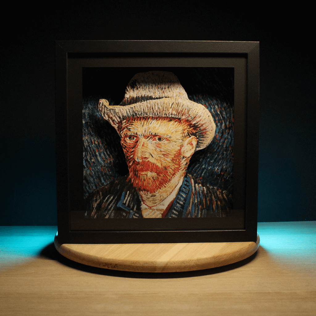 Dioramax - Cadre lumineux LED Gogh | Déco Gaming-room | Tableau lumineux | Affiche jeux vidéo | Idée cadeau gamer | Retro-gaming