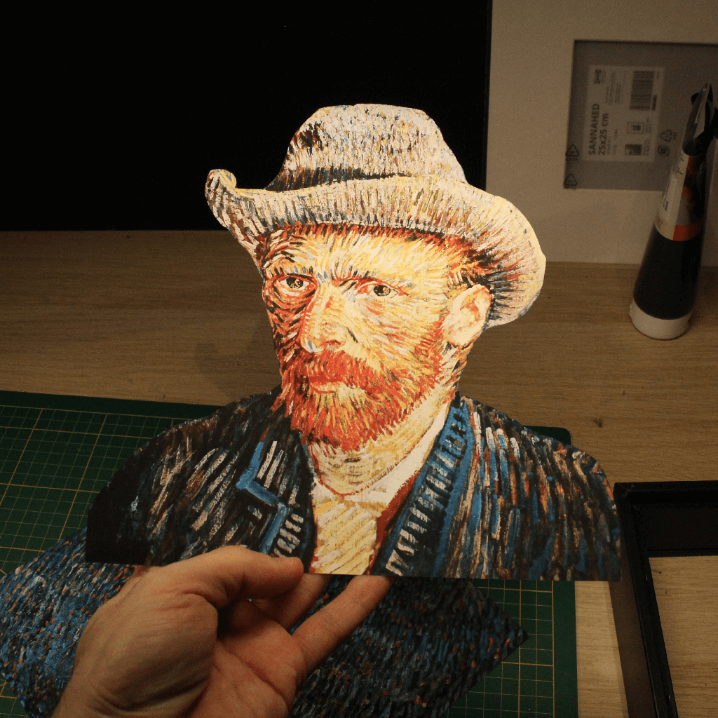 Dioramax - Cadre lumineux LED Gogh | Déco Gaming-room | Tableau lumineux | Affiche jeux vidéo | Idée cadeau gamer | Retro-gaming