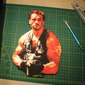 Dioramax - Cadre lumineux LED Predator | Déco Gaming-room | Tableau lumineux | Affiche jeux vidéo | Idée cadeau gamer | Retro-gaming
