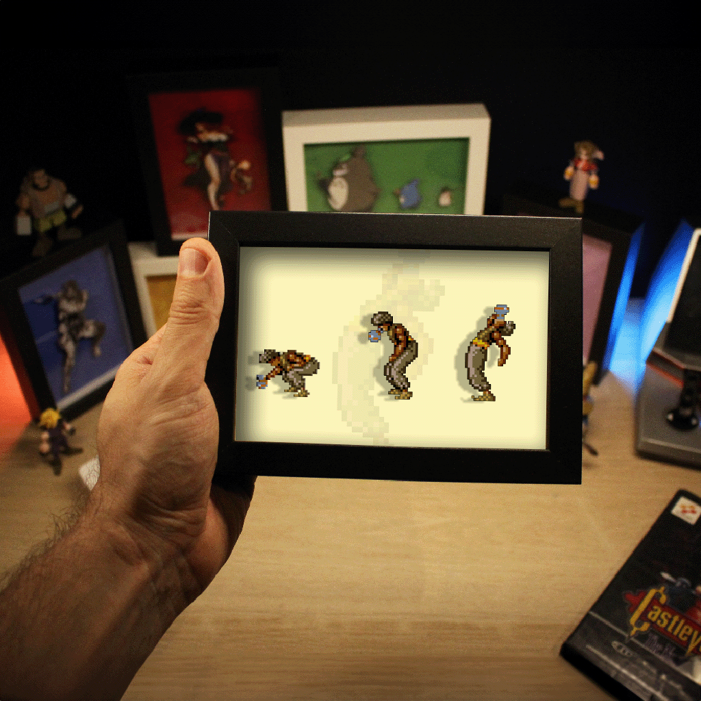 Dioramax - Cadre lumineux LED Prince of Persia| Déco Gaming-room | Tableau lumineux | Affiche jeux vidéo | Idée cadeau gamer | Retro-gaming