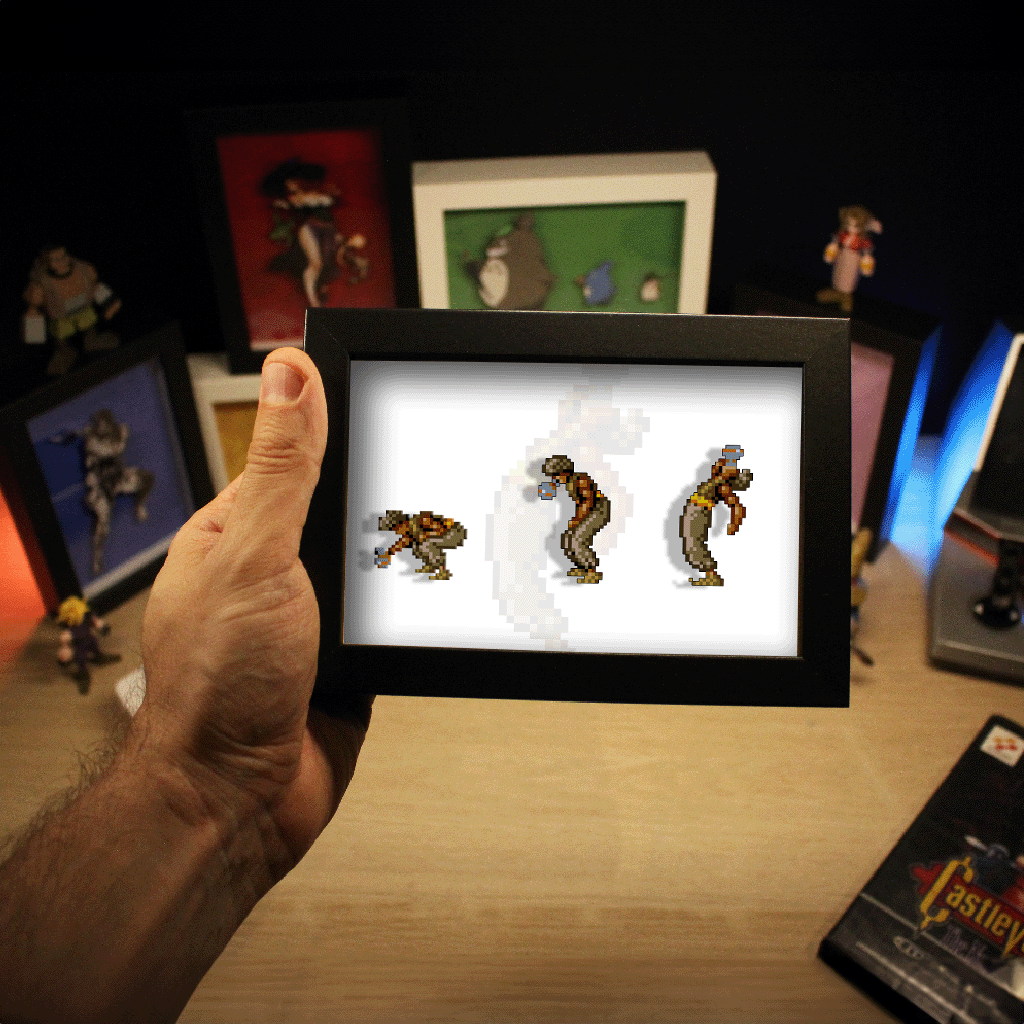 Dioramax - Cadre lumineux LED Prince of Persia| Déco Gaming-room | Tableau lumineux | Affiche jeux vidéo | Idée cadeau gamer | Retro-gaming