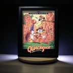 Dioramax - Cadre lumineux LED QuackShot | Déco Gaming-room | Tableau lumineux | Affiche jeux vidéo | Idée cadeau gamer | Retro-gaming