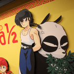 Diorama Ranma 1/2, déco gaming room, cadre lumineux Ranma 1/2