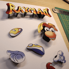 Dioramax - Cadre lumineux LED Rayman | Déco Gaming-room | Tableau lumineux | Affiche jeux vidéo | Idée cadeau gamer | Retro-gaming