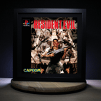 Dioramax - Cadre lumineux LED Resident evil | Déco Gaming-room | Tableau lumineux | Affiche jeux vidéo | Idée cadeau gamer | Retro-gaming