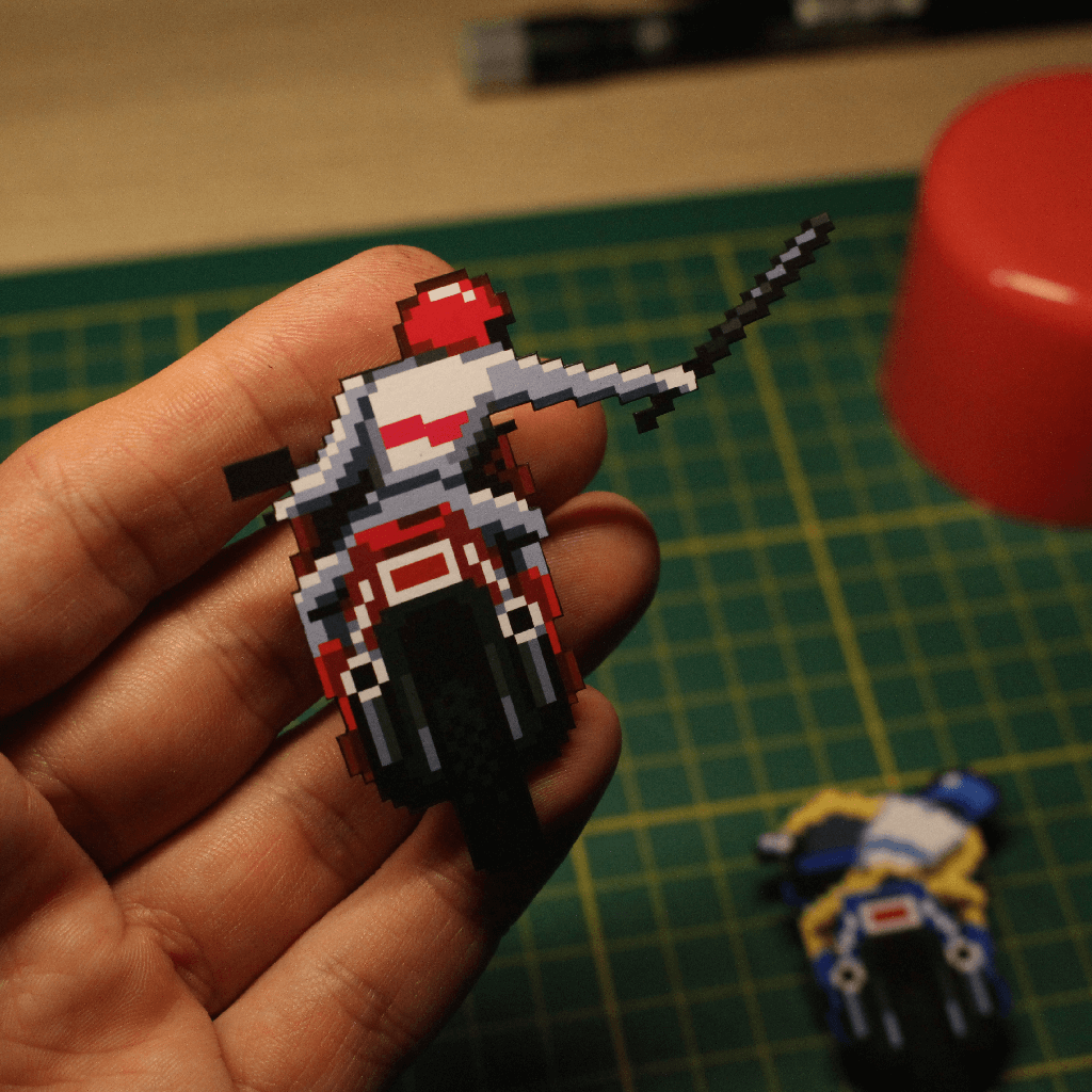 Dioramax - Cadre lumineux LED Road Rash | Déco Gaming-room | Tableau lumineux | Affiche jeux vidéo | Idée cadeau gamer | Retro-gaming