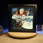 Dioramax - Cadre lumineux LED Rogue Galaxy | Déco Gaming-room | Tableau lumineux| Affiche jeux vidéo | Idée cadeau gamer | Retro-gaming