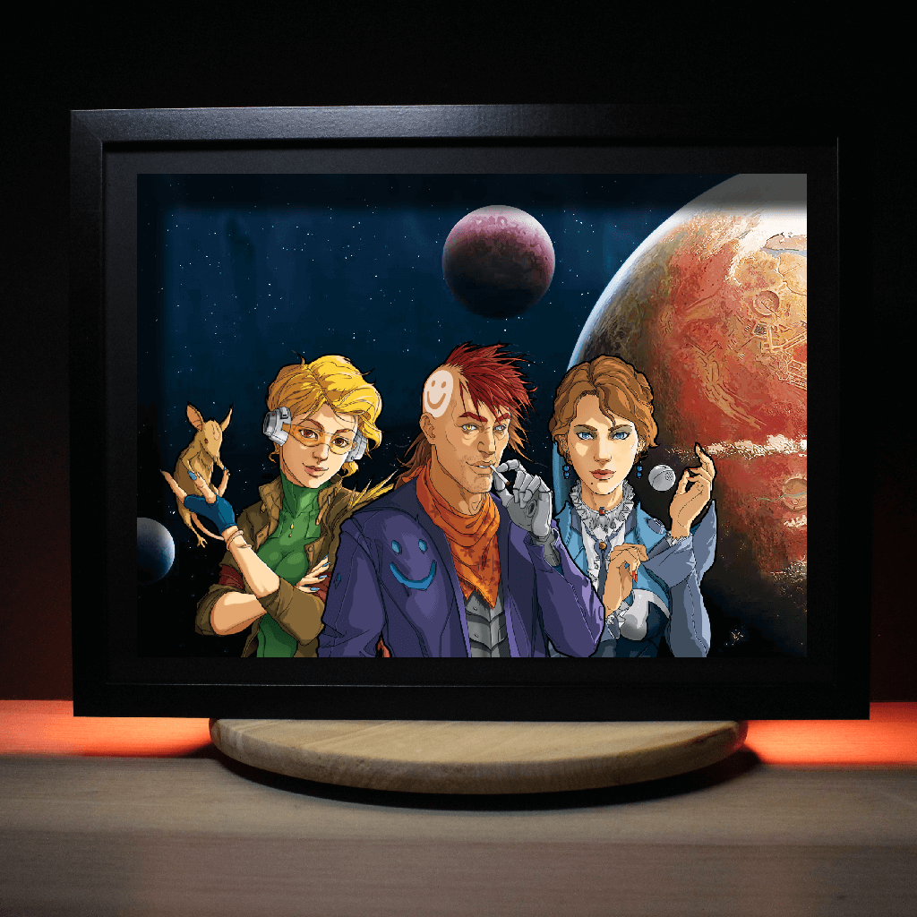Dioramax - Cadre lumineux LED Rimeworld | Déco Gaming-room | Tableau lumineux | Affiche jeux vidéo | Idée cadeau gamer | Retro-gaming