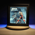 Dioramax - Cadre lumineux LED Saint Seya | Déco Gaming-room | Tableau lumineux | Affiche jeux vidéo | Idée cadeau gamer | Retro-gaming