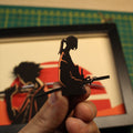 Dioramax - Cadre lumineux LED Samurai Champloo | Déco Gaming-room | Tableau lumineux | Affiche jeux vidéo | Idée cadeau gamer | Retro-gaming