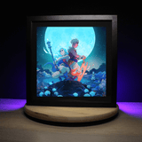 Diorama Sea of Stars, cadre lumineux, déco gaming room