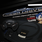 Dioramax - Cadre lumineux LED Sega | Déco Gaming-room | Tableau lumineux | Affiche jeux vidéo | Idée cadeau gamer | Retro-gaming