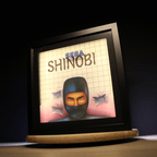 Dioramax - Cadre lumineux LED Shinobi | Déco Gaming-room | Tableau lumineux | Affiche jeux vidéo | Idée cadeau gamer | Retro-gaming