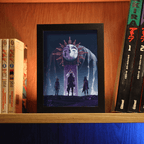 Dioramax - Cadre lumineux LED Clair obscur Expedition 33 | Déco Gaming-room | Tableau lumineux | Affiche jeux vidéo | Idée cadeau gamer | Retro-gaming