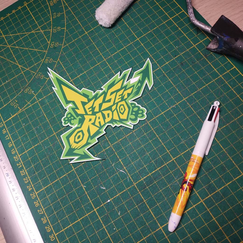 Dioramax - Cadre lumineux LED Jet set Radio | Déco Gaming-room | Tableau lumineux | Affiche jeux vidéo | Idée cadeau gamer | Retro-gaming