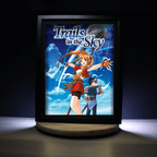 Dioramax - Cadre lumineux LED trails in the sky | Déco Gaming-room | Tableau lumineux | Affiche jeux vidéo | Idée cadeau gamer | Retro-gaming