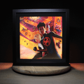 Dioramax - Cadre lumineux LED Spiderman | Déco Gaming-room | Tableau lumineux | Affiche jeux vidéo | Idée cadeau gamer | Retro-gaming