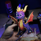 Dioramax - Cadre lumineux LED Spyro | Déco Gaming-room | Tableau lumineux | Affiche jeux vidéo | Idée cadeau gamer | Retro-gaming
