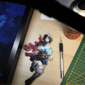 Dioramax - Cadre lumineux LED Star Ocean | Déco Gaming-room | Tableau lumineux | Affiche jeux vidéo | Idée cadeau gamer | Retro-gaming
