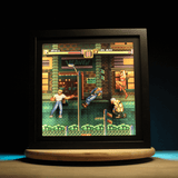 Cadre Street of Rage 2, diorama street of rage, déco gaming room