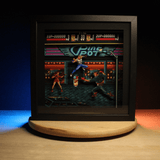 Diorama Street of rage, cadre lumineux street of rage, décogeek street of rage