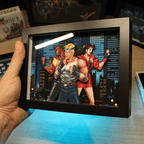 Dioramax - Cadre lumineux LED Street of Rage | Déco Gaming-room | Tableau lumineux | Affiche jeux vidéo | Idée cadeau gamer | Retro-gaming